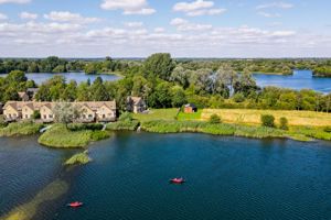 Aerial view of the property from the lake - click for photo gallery